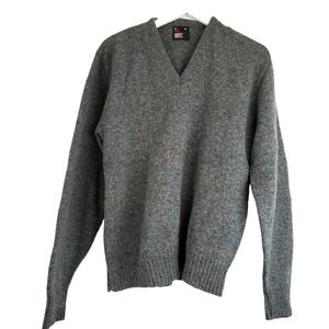 Robert Bruce Vintage Wool Sweater Size XL in Gray & Funfetti